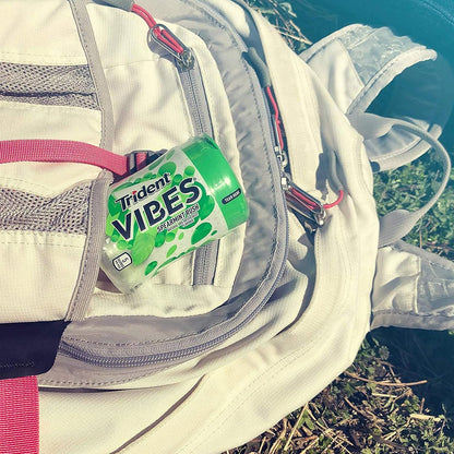 Trident Vibes Spearmint Rush Sugar-Free Chewing Gum – Travel Bag Fresh Breath for Frequent Flyers and Commuters, 240 Pieces