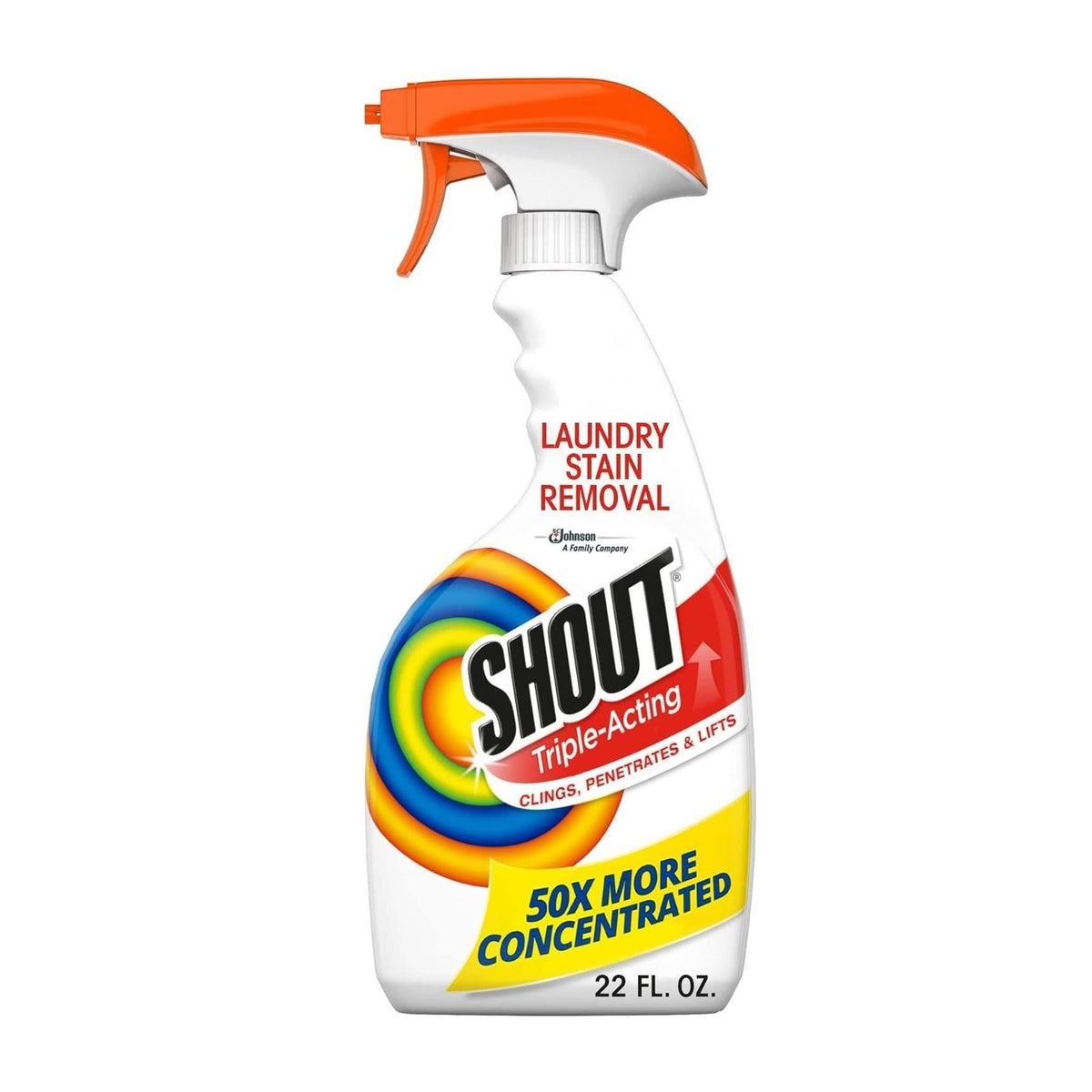 triple-acting enzyme formula (clings, penetrates, lifts) for stubborn stain removal