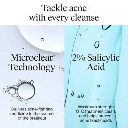 triple-action design: treats emerging acne, unclogs pores, controls oil