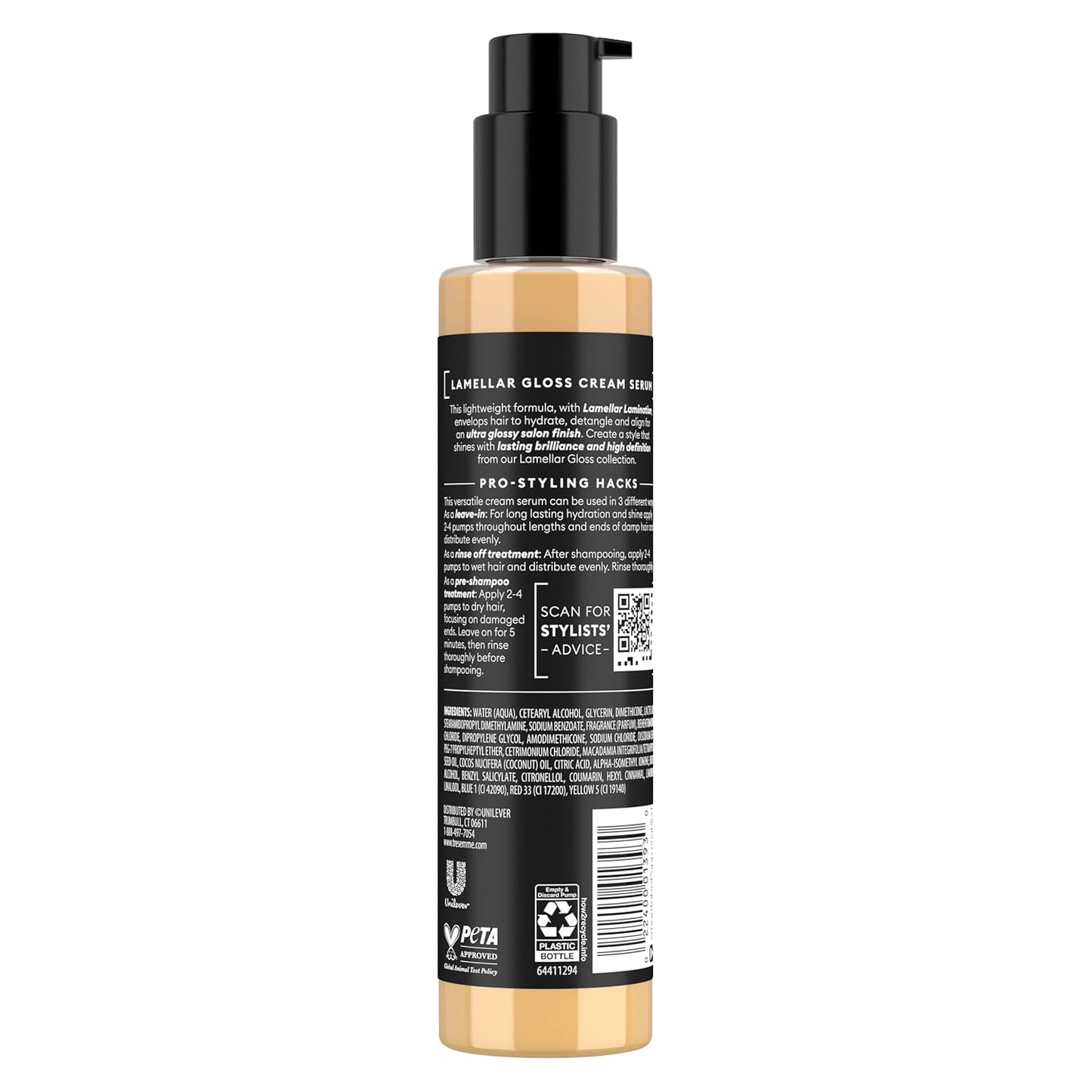 triple-use formula: leave-in, rinse-off, and pre-shampoo treatment