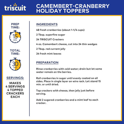 Triscuit Cinnamon Brown Sugar Whole Grain Wheat Crackers, Non-GMO Whole Grain Alternative to Holiday Cookies
