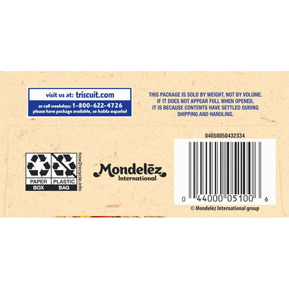Triscuit Hint of Sea Salt Whole Grain Crackers – Wholesome Whole Wheat Snack for School Lunches and After-School Bites