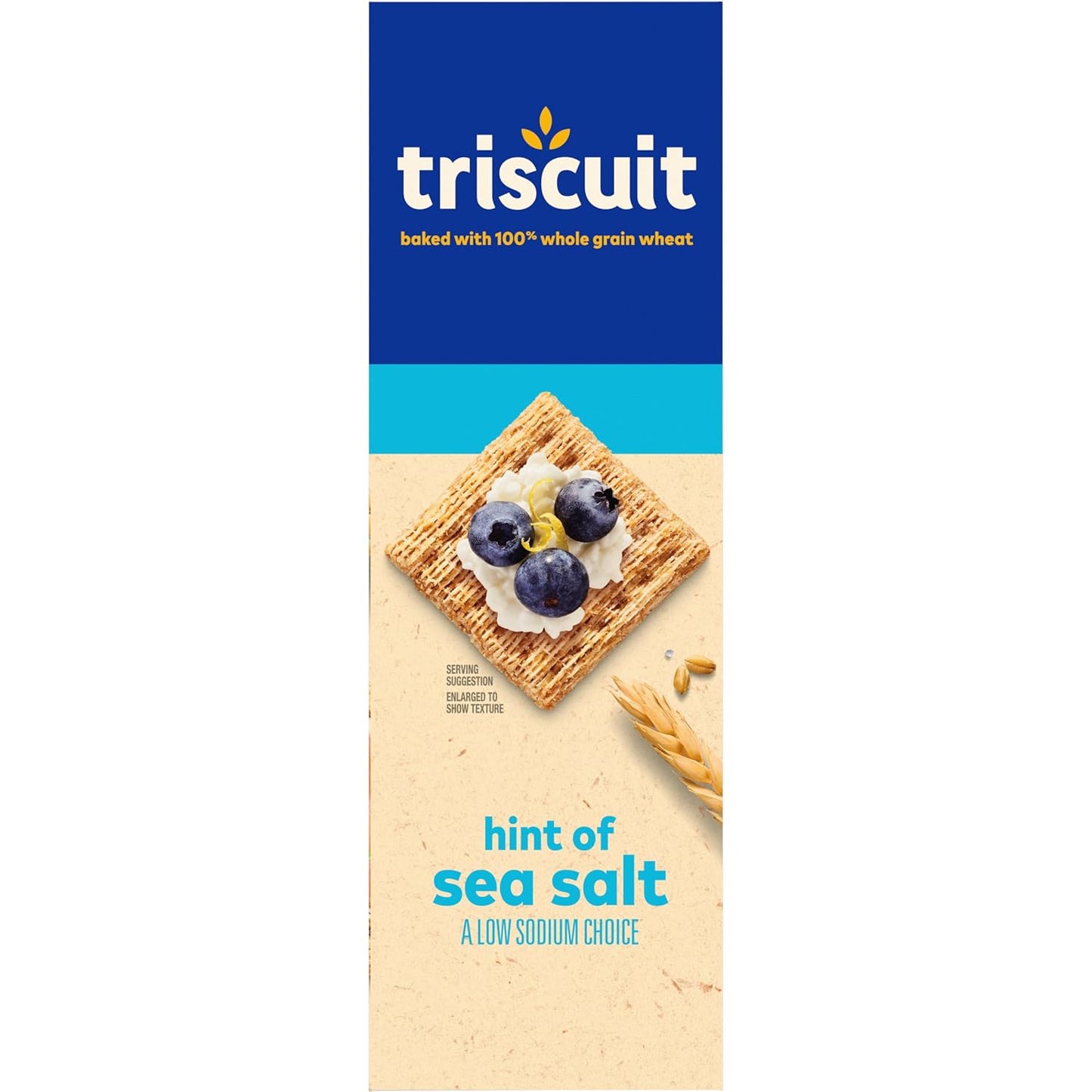 Triscuit Hint of Sea Salt Whole Grain Crackers – Wholesome Whole Wheat Snack for School Lunches and After-School Bites