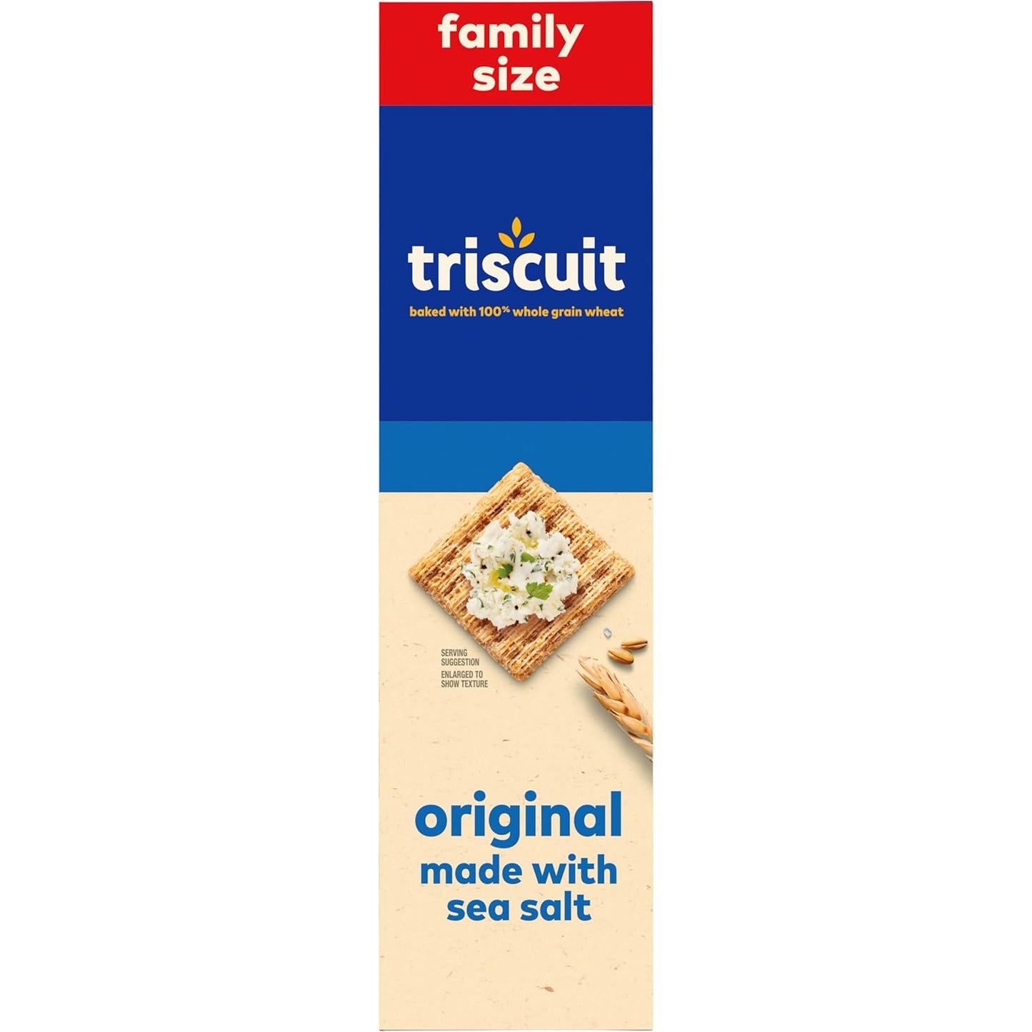 Triscuit Original Whole Grain Wheat Crackers – Kid Friendly Vegan Crackers for Lunchbox and Family Room, 12.5 oz