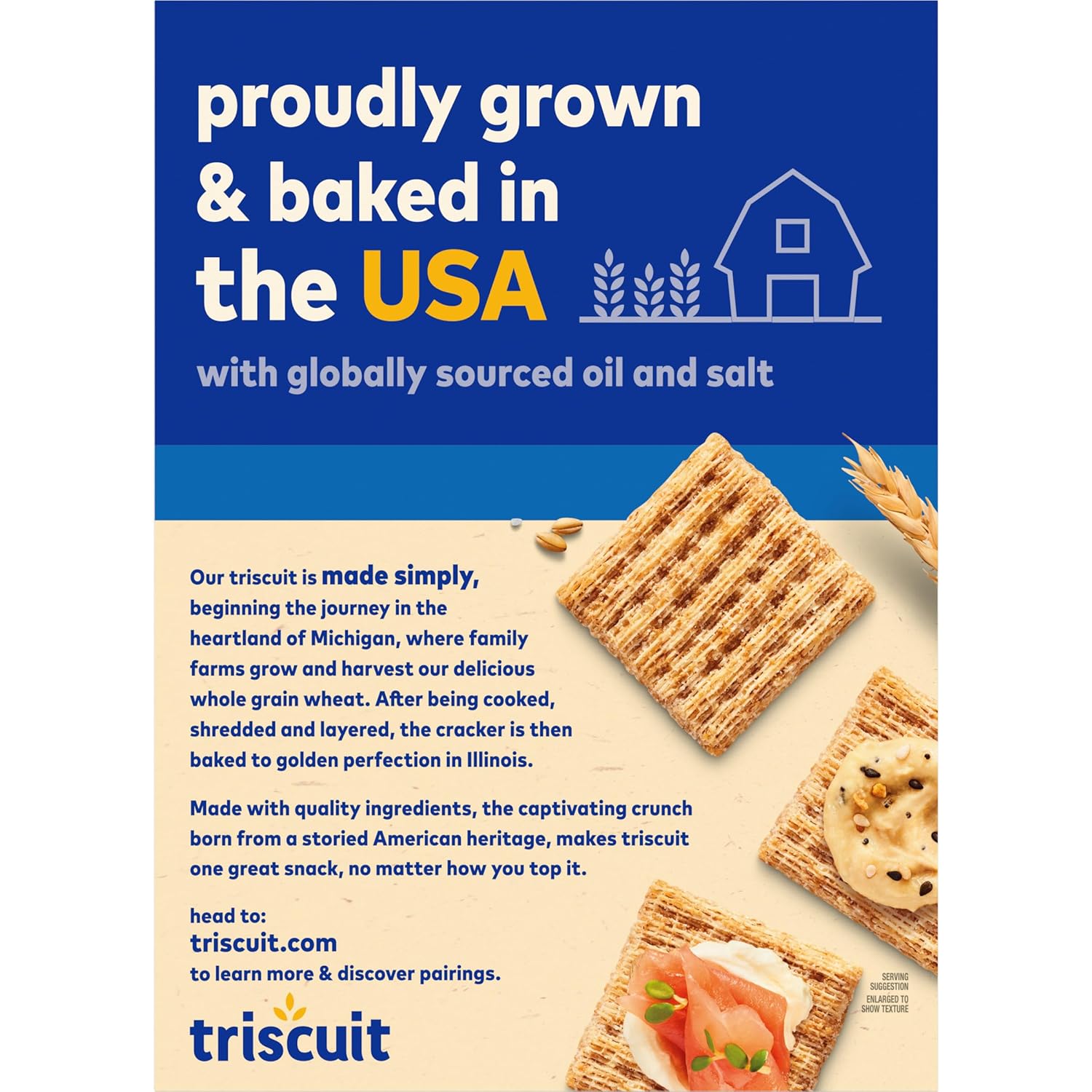 Triscuit Original Whole Grain Wheat Crackers – Kid Friendly Vegan Crackers for Lunchbox and Family Room, 12.5 oz