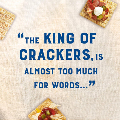 Triscuit Original Whole Grain Wheat Crackers – Kid Friendly Vegan Crackers for Lunchbox and Family Room, 12.5 oz