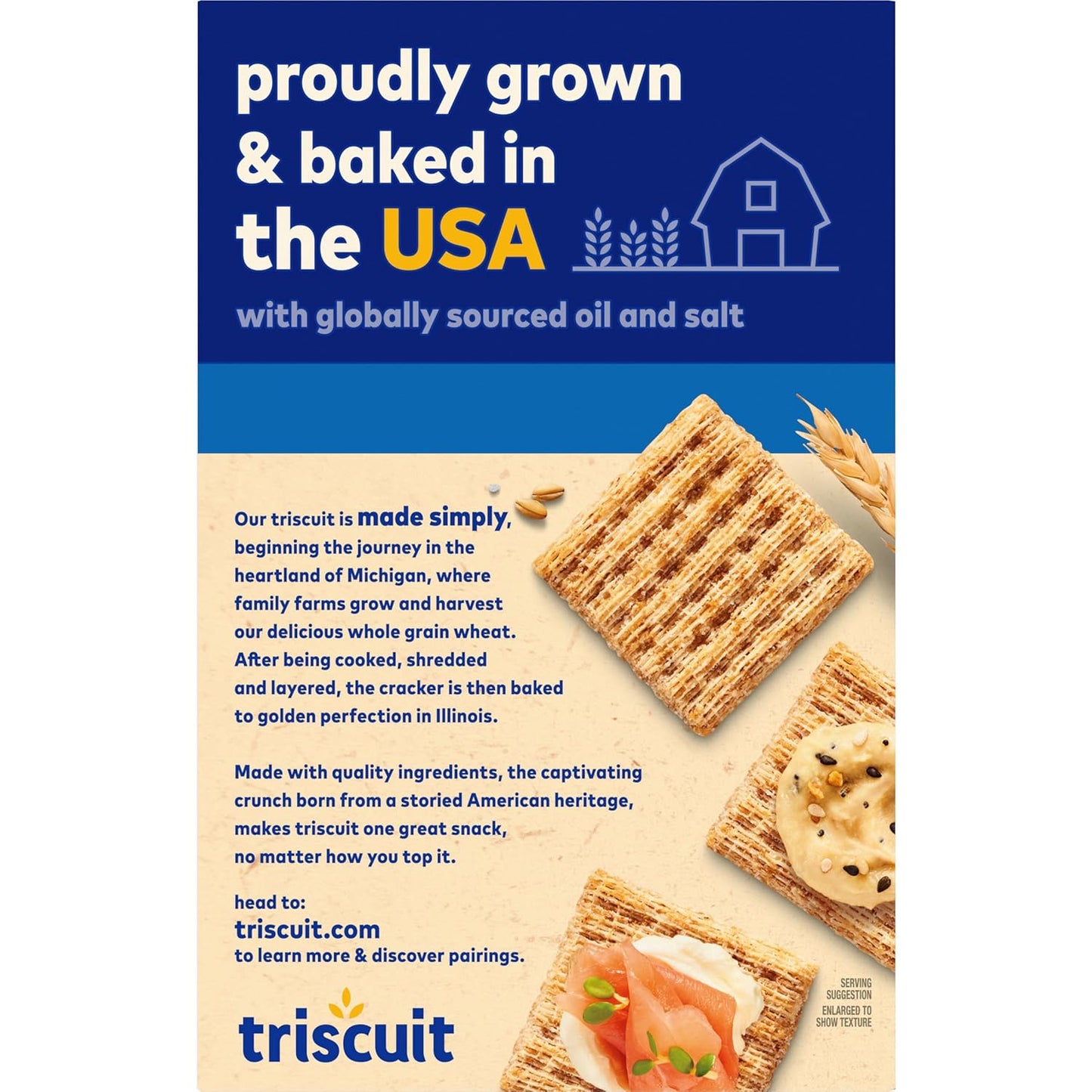 Triscuit Original Whole Grain Wheat Crackers – Vegan Non-GMO Snack Safe for Kids Lunches and After-School Munching