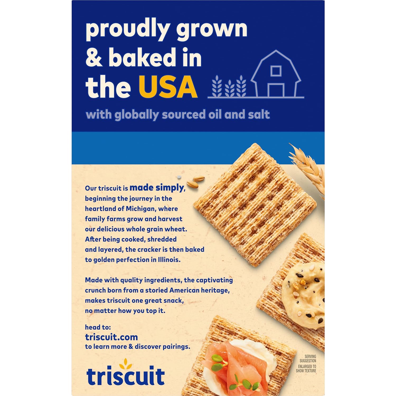 Triscuit Original Whole Grain Wheat Crackers – Vegan Non-GMO Snack Safe for Kids Lunches and After-School Munching