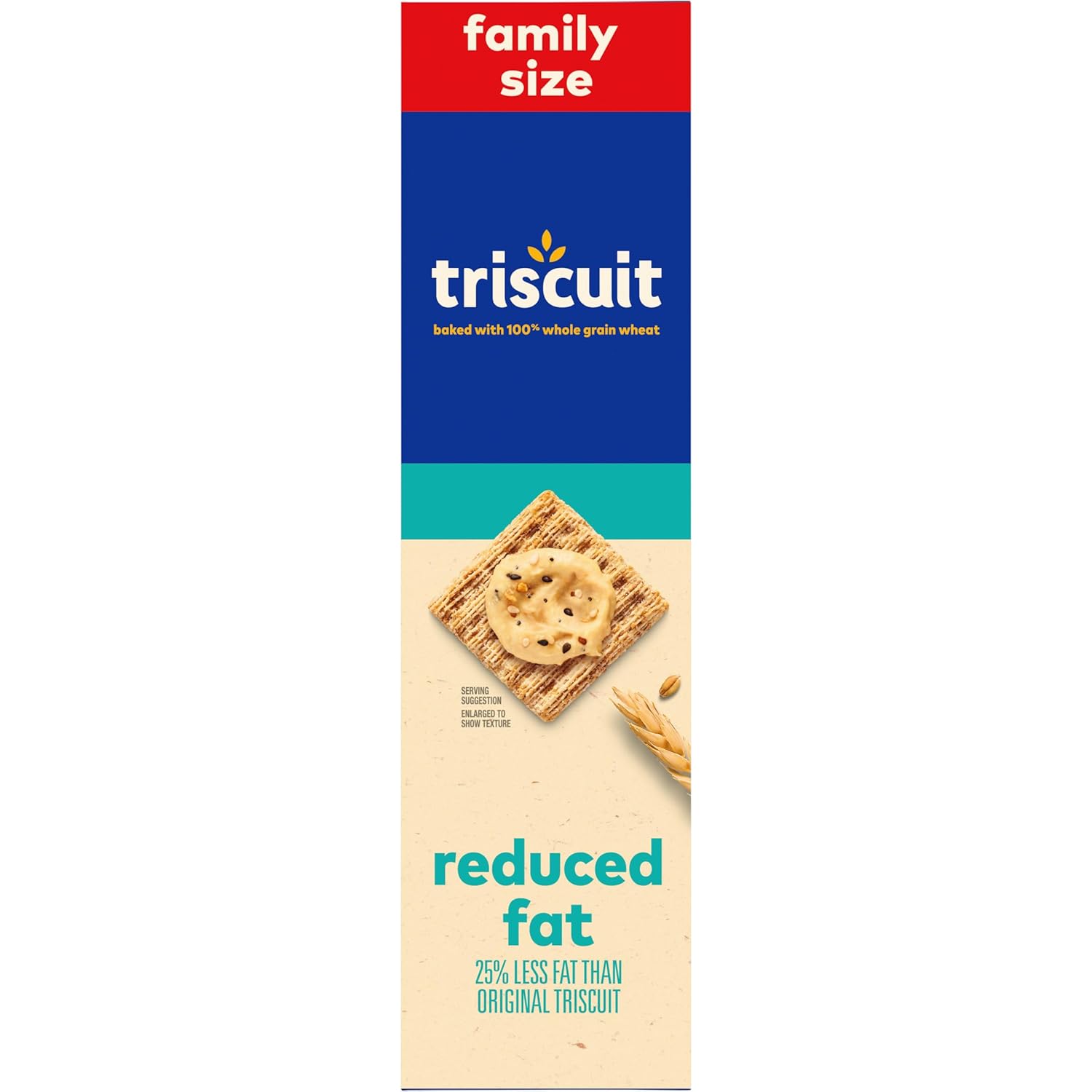 Triscuit Reduced Fat Whole Wheat Crackers – Portable Patio Snack for Al Fresco Gatherings