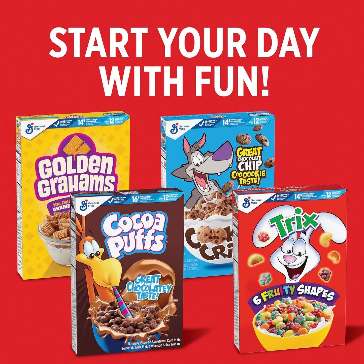 Trix Fruity Cereal – Nostalgic Birthday Gift Box for Kids and Grandchildren