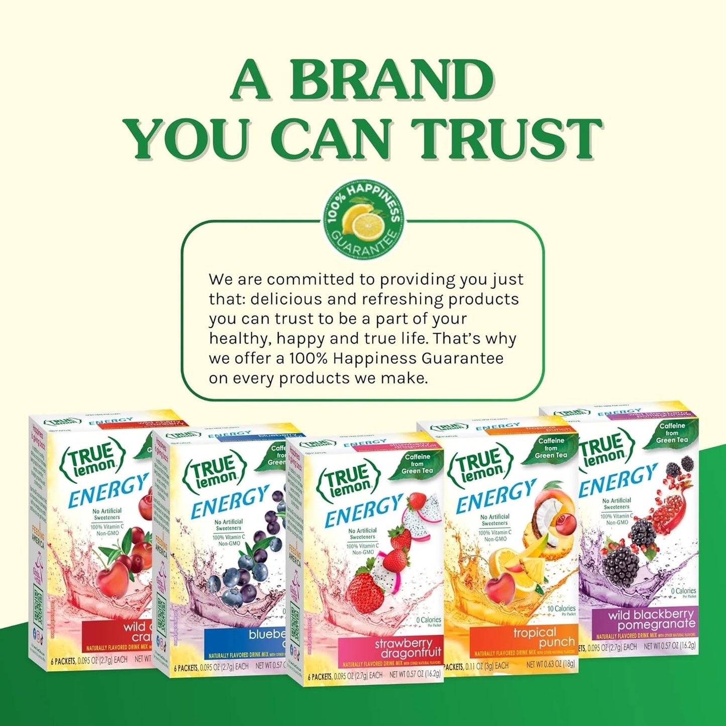 True Lemon Energy Blueberry Acai – Simple Ingredient Energy Stick Packs for an Uncluttered Pantry