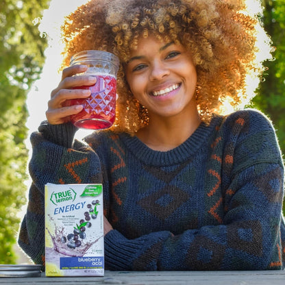 True Lemon Energy Blueberry Acai – Simple Ingredient Energy Stick Packs for an Uncluttered Pantry