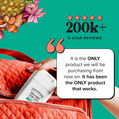 tsa-approved pocket and travel sizes ranging from 0.14 fl oz to 2 fl oz for on-the-go use