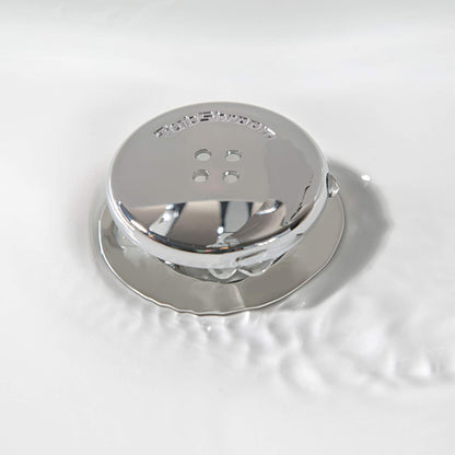 TubShroom Concealed Shower Drain Hair Catcher - Clean Lines, Neutral Chrome Finish, Clutter-Free Bathroom Solution