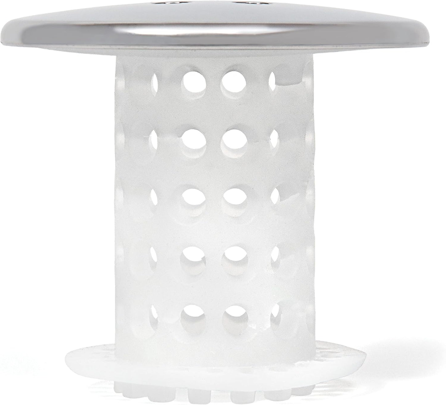 TubShroom Concealed Shower Drain Hair Catcher - Clean Lines, Neutral Chrome Finish, Clutter-Free Bathroom Solution