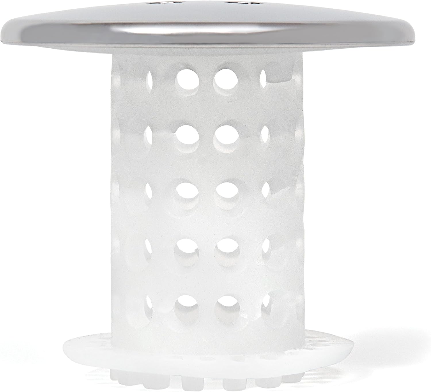 TubShroom Concealed Shower Drain Hair Catcher - Clean Lines, Neutral Chrome Finish, Clutter-Free Bathroom Solution