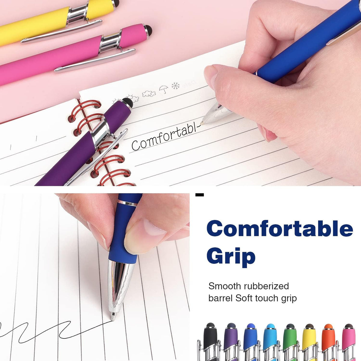 twist-retractable metal pen body for clean, controlled ink deployment