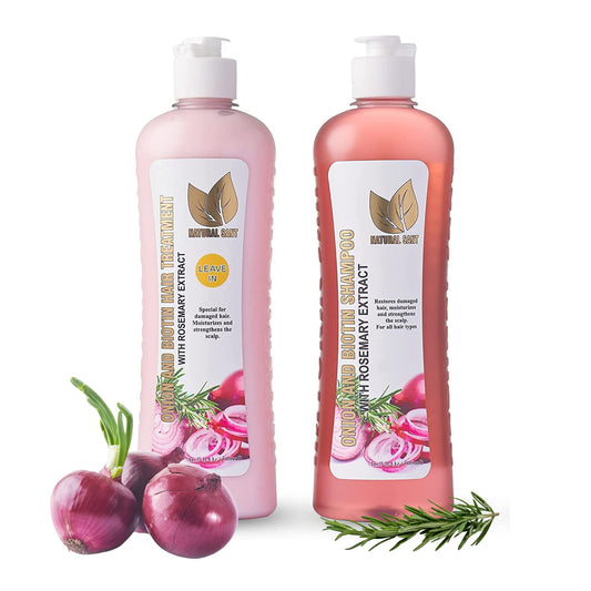 two 16.9 fl oz bottles bundled as a shampoo and leave-in treatment set