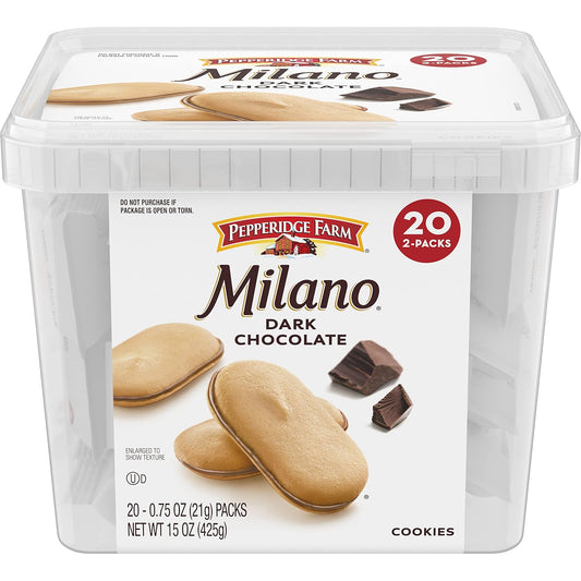 two cookies per pack for built-in portion control