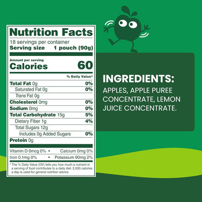two flavor variants: apple apple (unsweetened) and apple cinnamon