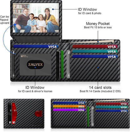 two front quick-access card slots for the most-used cards