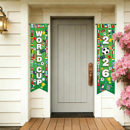 two-piece hanging couplet set (46"l x 11.8"w each) for full door or wall coverage