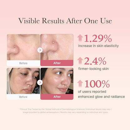 two product variants — collagen and hyaluronic acid — to address different skin priorities