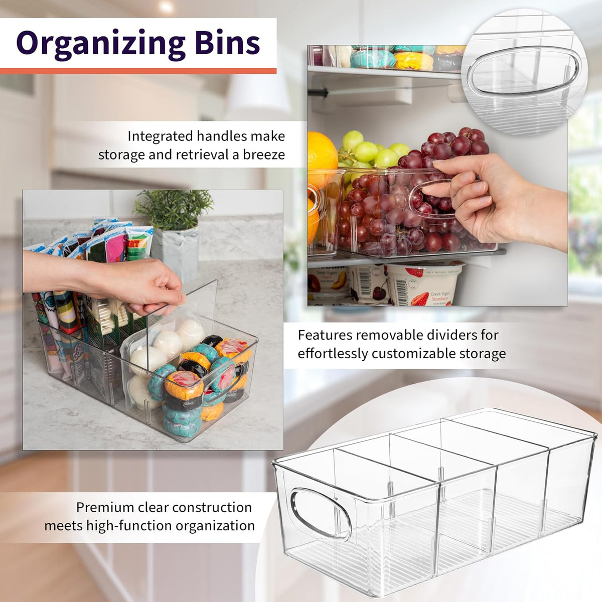 two size options: 10.5"l x 6"w x 3.5"h and larger 15"l x 7.5"w x 3.5"h