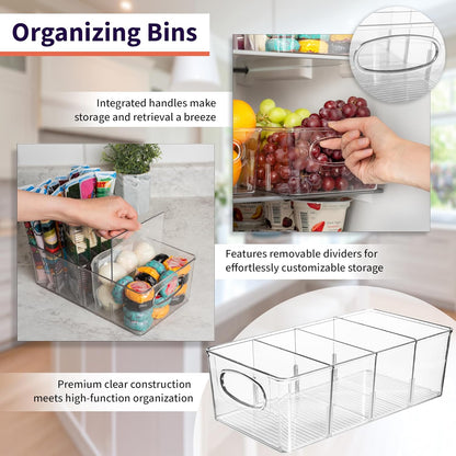 two size options: 10.5"l x 6"w x 3.5"h and larger 15"l x 7.5"w x 3.5"h