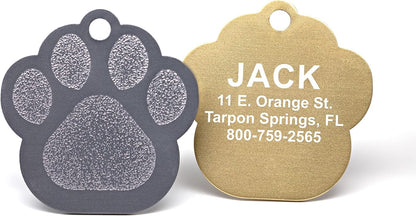 two size options: small (~1") for cats and small dogs and large (~1.25") for medium to large dogs