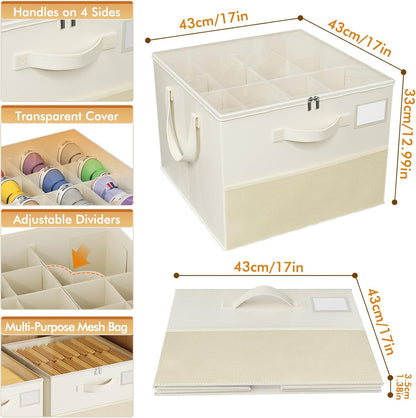 two-way zipper closure with riveted handles; available in beige, gray, and black