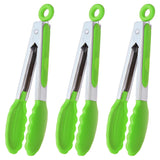 HINMAY 7-Inch Small Tongs – Heat-Resistant Serving Tool for Camping Trips and Picnic Tables