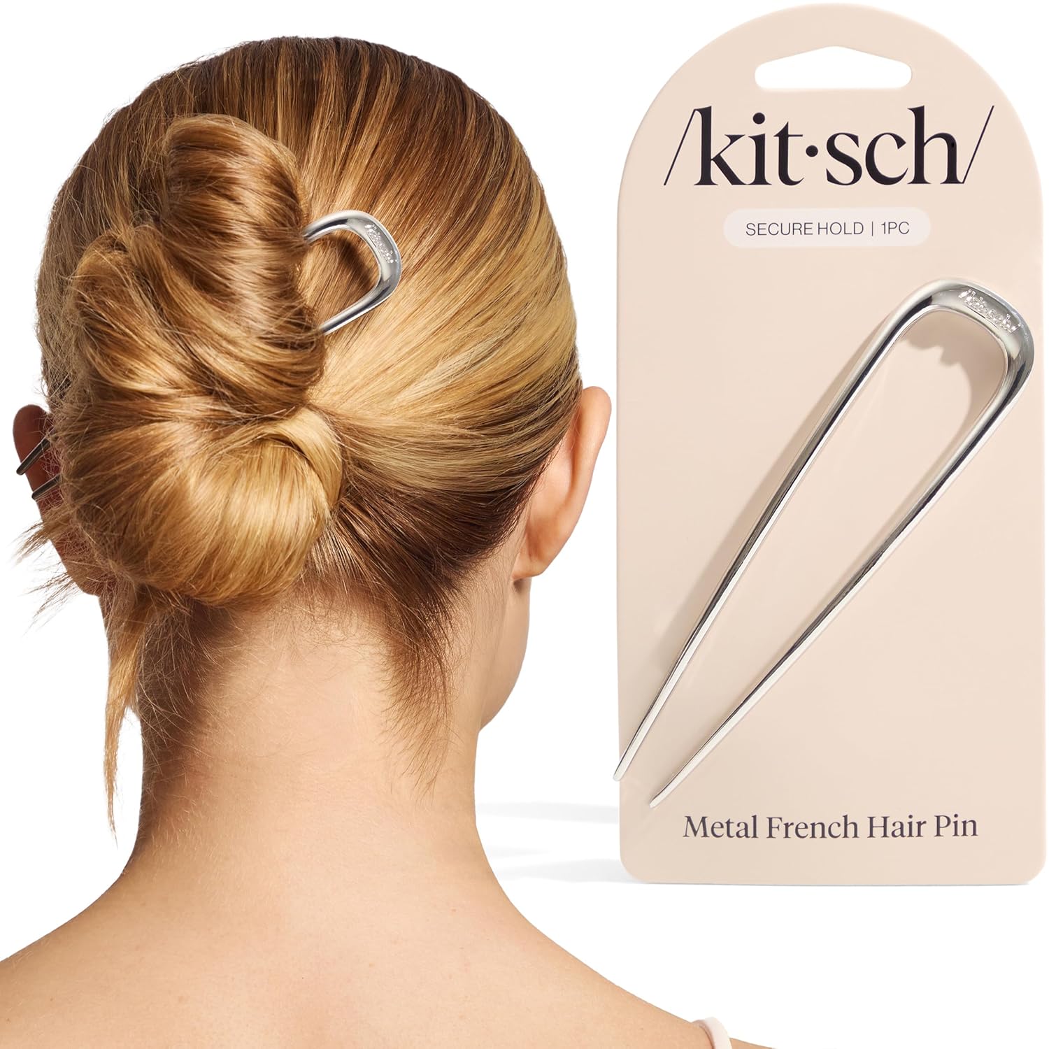 u-shaped hair pin design optimized for buns and french twists