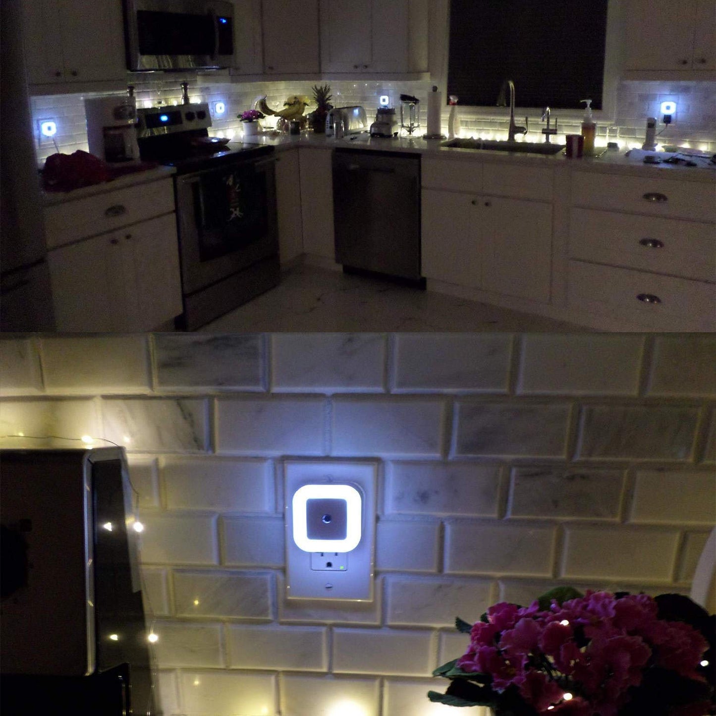Uigos Night Light 6-Pack – Cool-Running Auto Sensor Night Light for Elderly Fall Prevention, Bedrooms and Bathrooms