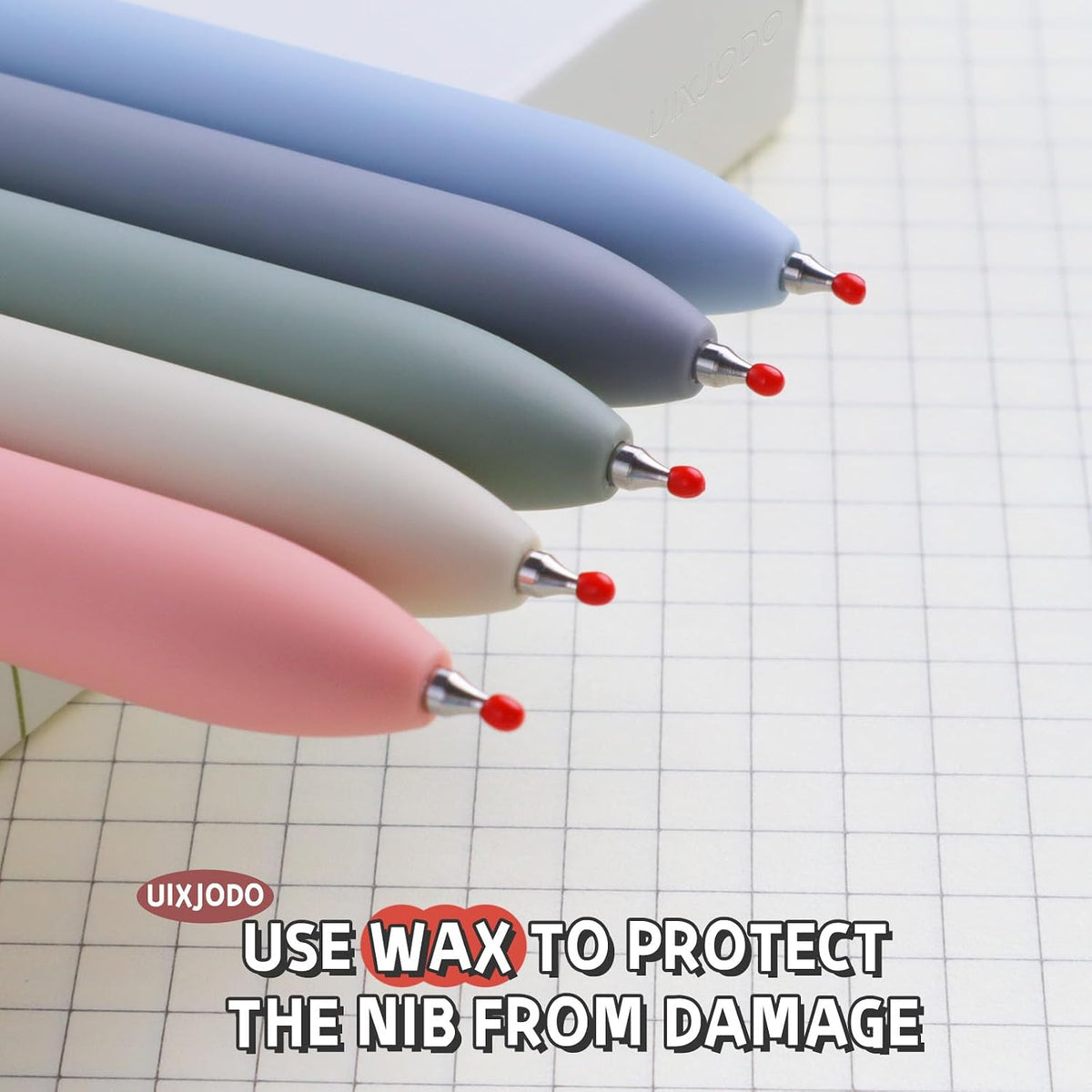 UIXJODO Fine Point Retractable Gel Pens – Simple, Functional Everyday Pens for Uncluttered Bullet Journals and Planners