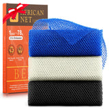 UJFQBH Long Net Body Scrubber – Effortless Exfoliating Sponge Set in Understated Tones, Machine-Washable & Fast-Drying for a Clean Routine