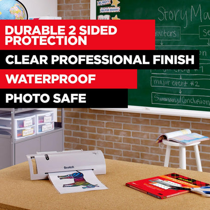 ultra-clear, photo-safe finish that does not obscure printed text or images
