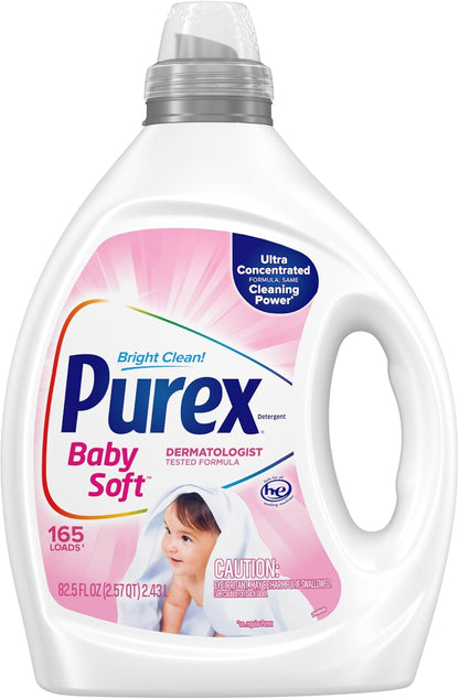 ultra-concentrated formula delivering 165 loads per 82.5 fl oz bottle