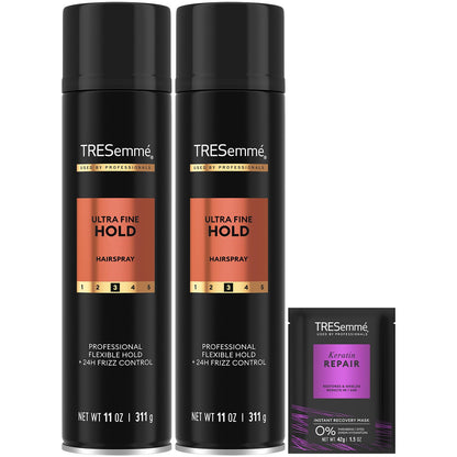 ultra fine hold level 2 aerosol with flexible, non-crunchy finish
