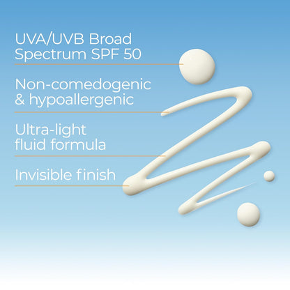 ultra-lightweight fluid texture with invisible, non-greasy finish
