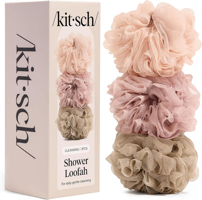 ultra-soft mesh shower loofah body