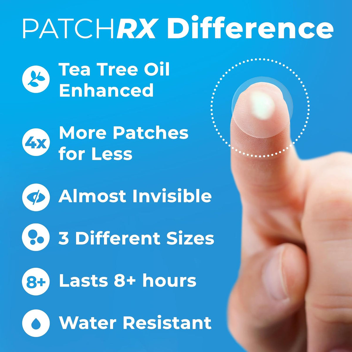 ultra-thin 6–8 hour wear with easy-peel backing