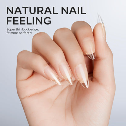 UNA GELLA Salon-Quality Solid Nail Gel for Elegant Manicure Collections, Clear Brush-Free Tip Adhesive for Elevated Press-On and Gel-X Builds