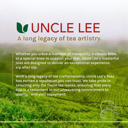 Uncle Lee's Organic Matcha Green Tea Bags – Portable Hot or Iced Tea for Camping Trips and Road Travel
