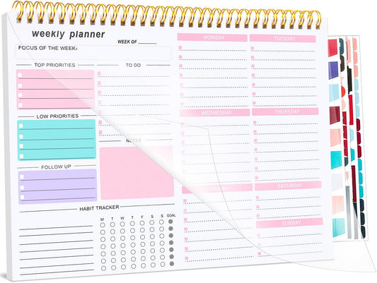 undated 52-sheet weekly layout with no preset dates
