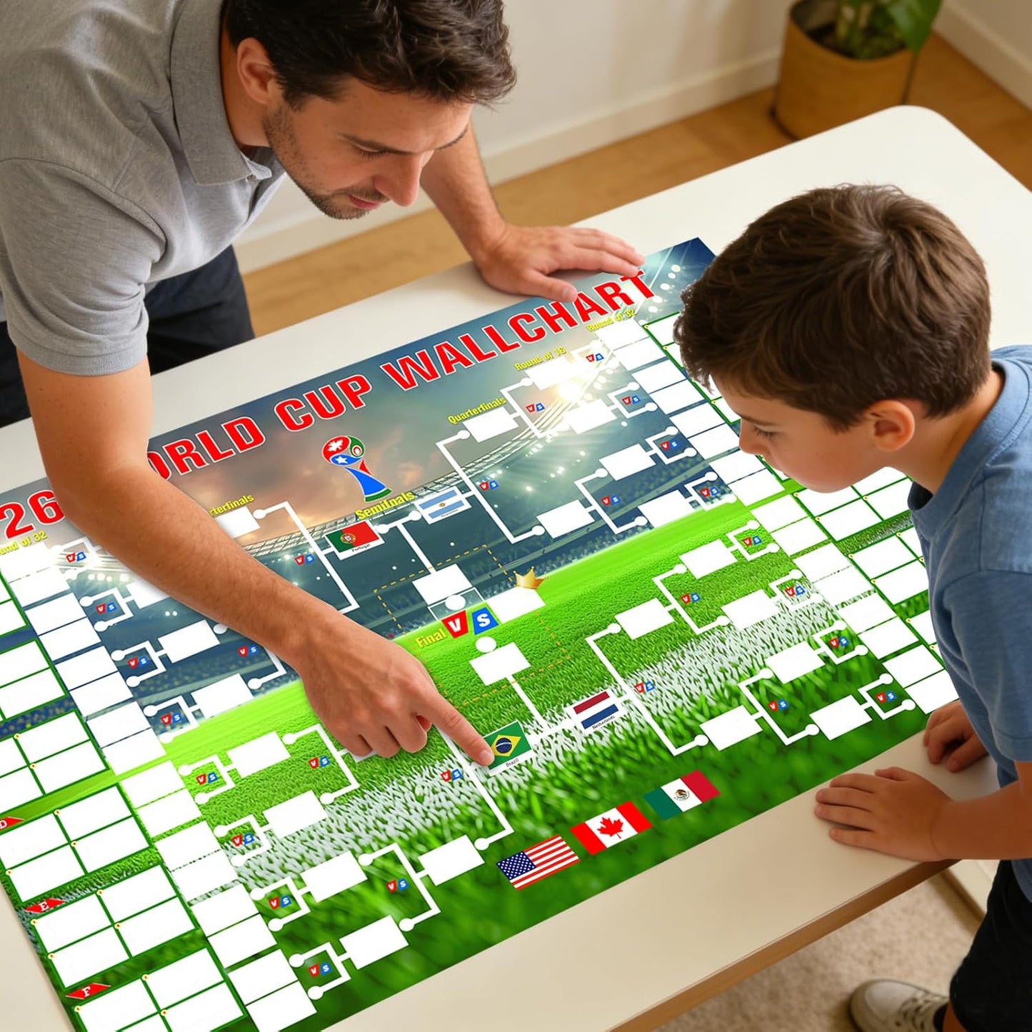 unframed design that can be wall-hung, table-placed, or custom-framed