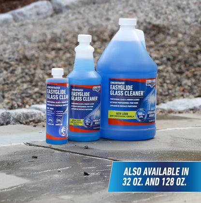 Unger EasyGlide Streak-Free Glass Cleaner Concentrate for Intentional, Low-Waste Households, 12 oz