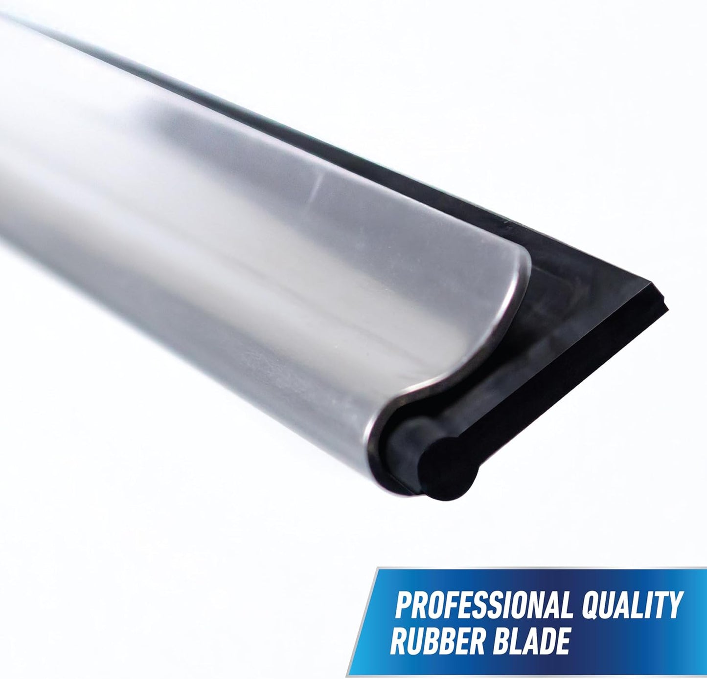Unger Professional 18" and 12" Window Squeegee – Polished Glass Cleaner for Stylish Bathroom Mirrors and Shower Doors