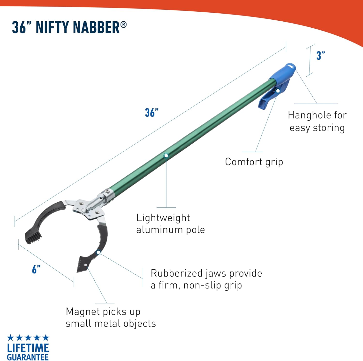 Unger Professional 2-Pack Reacher Grabber Tool – Gentle Stretching Alternative for Post-Surgery and Arthritis Sufferers