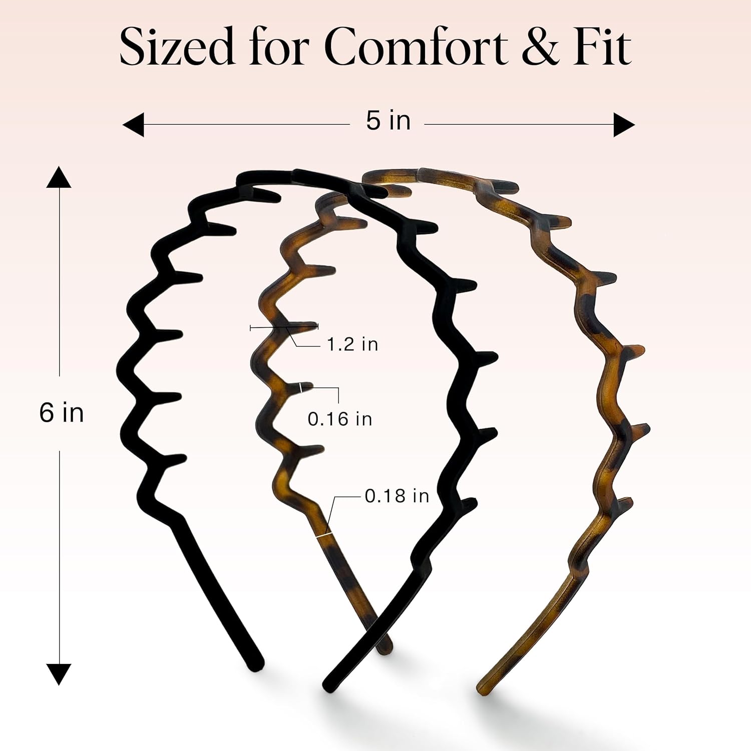 universal fit engineered for fine, medium, and thick hair textures